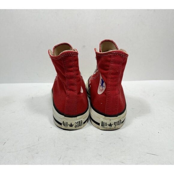 Vintage Converse Chuck Taylor High Top Sneakers Made In USA Red Mens Size 6 - Picture 4 of 8
